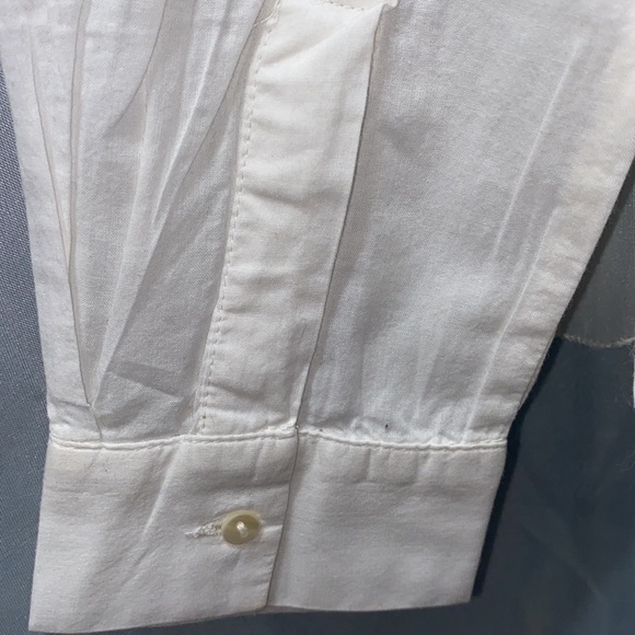 STRADIVARIUS WHITE COTTON BUTTON DOWN TUNIC SZ M - Picture 4 of 12